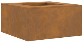 vidaXL Τζάκι Τετράγωνο 80x80x40 εκ. από Ανοξείδωτο Χάλυβα
