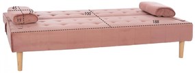 Καναπές - Κρεβάτι Wanda Βελούδο Σάπιο Μήλο 188x83x83Y εκ. 188x83x83 εκ.