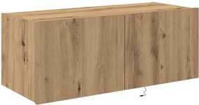 vidaXL Ντουλάπι Τηλεόρασης Τοίχου 80 x 35 x 31 cm Artisan Oak