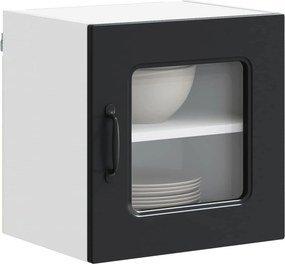 vidaXL Πάνελ πλυντηρίου πιάτων Kalmar 2 pcs Μαύρο Επεξεργασμένο Ξύλο