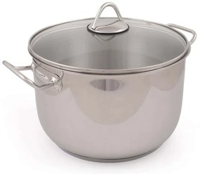 Κατσαρόλα Με Καπάκι 960DYN1308 28x28x16cm 9,5lt Silver Hermia 28cm Ανοξείδωτο Ατσάλι