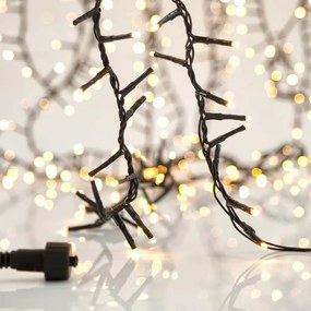 Eurolamp Σειρά 1300 LED Θερμό Λευκό Σταθερό Πυκνό 26.2m Πράσινο Καλώδιο ΙΡ44 Επέκταση Έως 2 Τμχ. 600-11304