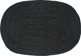 vidaXL Χαλιά χώρου Σκούρο Γκρι 100 x 152 εκ. Γιούτα