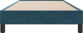 vidaXL Box Spring Κρεβάτι χωρίς στρώμα Σκούρο μπλε 80x210 cm Βελούδινο