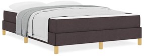 vidaXL Κρεβάτι με ελατήρια Καφέ 140 x 200 cm