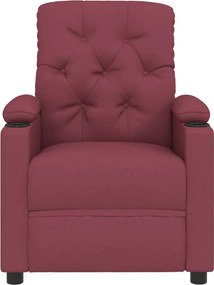 vidaXL Πολυθρόνα Ανακλινόμενη Ηλεκτρική Μπορντό Υφασμάτινη