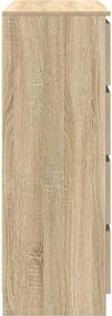 vidaXL Ντουλάπι Sonoma Δρυς 100x35x99 εκ. από Επεξεργασμένο Ξύλο