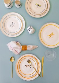 Service Plate Set (6 Pieces) DNR0060 Multicolor