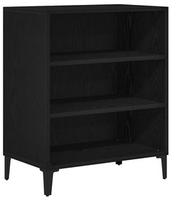 vidaXL Πλαϊνό γραφείο Μαύρη δρυς 57 x 35 x 70 εκ Επεξεργασμένο ξύλο
