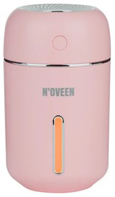 Μίνι υγραντήρας υπερήχων NOVEEN MUH242, 2W, 50ml/h, 2 λειτουργίες, USB, οπίσθιος φωτισμός LED, ροζ