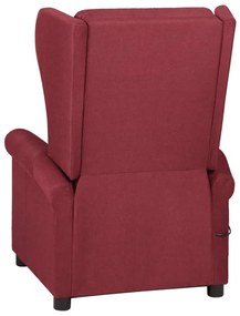 vidaXL Πολυθρόνα Ανακλινόμενη Μπορντό Υφασμάτινη