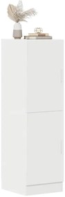 vidaXL Στήλη Κουζίνας Λευκή 38x41,5x131,5 εκ. από Επεξεργασμένο Ξύλο