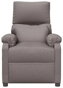 vidaXL Πολυθρόνα Ανακλινόμενη Taupe Υφασμάτινη