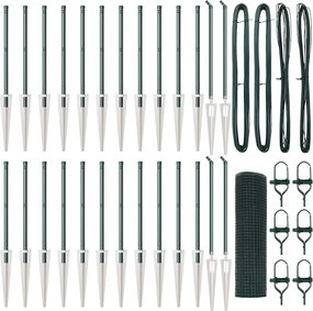 vidaXL Στύλος Περιφράξεων Πράσινο 50 x 0,4 μ (12 x 12 mm mesh)