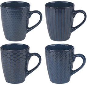 Κούπα Reactive Glaze Μπλε Σε 4 Σχέδια