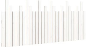 vidaXL Κεφαλάρι Τοίχου Λευκό 185x3x80 εκ. από Μασίφ Ξύλο Πεύκου