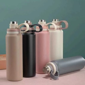 Φορητό παγούρι-θερμός - 600ml - 413395 - Black