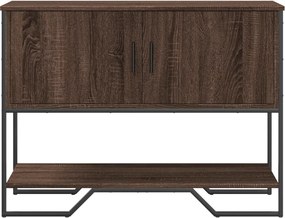 vidaXL Τραπέζι Κονσόλα Καφέ Δρυς 100x35x74,5 εκ. Επεξεργασμένο Ξύλο