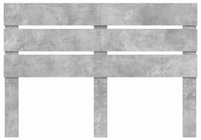 vidaXL Κεφαλάρι Σκυρόδεμα Γκρι 140 cm Επεξεργασμένο ξύλο