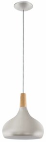 Φωτιστικό Οροφής Sabinar 96985 Silver Eglo Metal,Wood