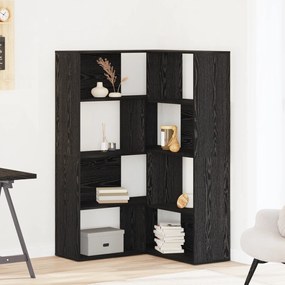 vidaXL Γωνιακό Ντουλάπι Μαύρη Δρυς 140x30x140 εκ Επεξεργασμένο Ξύλο