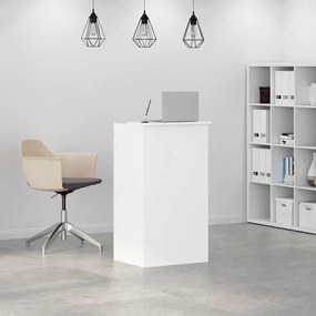 vidaXL Γραφείο υποδοχής  Λευκό 55x50x103,5 cm Κατασκευασμένο ξύλο