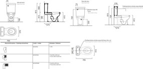 GSI Classic 817700 - Λεκάνη με καζανάκι - Soft close αποσπώμενο