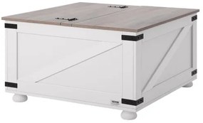 VEVOR 31.5&quot; Farmhouse Coffee Table Hinged Lift Top Square Table with Storage