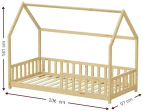 Κρεβάτι παιδικό Davie-Fusiko-90x200