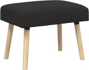 vidaXL παγκάκι Μονόχρωμο Μαύρο 60 x 40 x 45 εκ. Μπουκλέ