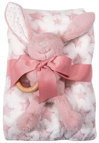 Κουβέρτα Βρεφική 8845 Fleece White-Pink Greenwich Polo Club Αγκαλιάς 75x100cm Πολυέστερ