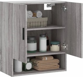 vidaXL Ντουλάπι Τοίχου Γκρι Sonoma 60 x 31 x 70 εκ. από Επεξεργ. Ξύλο