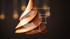 Intra Συλλεκτικό Ξύλινο Παζλ Plywood  4mm - Ξύλινο Χριστουγεννιάτικο Δέντρο Διακοσμημένο με Φωτάκια Σε Ξύλινο Κουτί - Διαστάσεις: 10x10 cm – 25 κομμάτια