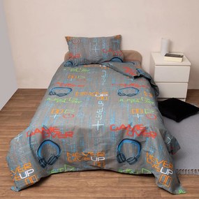 Κουβερλί Παιδικό 860 Blue Viopros Ημίδιπλο 180x240cm Βαμβάκι-Πολυέστερ