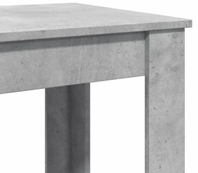 vidaXL Τραπέζι Μπαρ Γκρι Σκυροδέματος 102x50x103,5εκ. Επεξεργ. Ξύλο