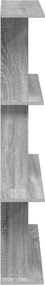 vidaXL Ράφι Τοίχου Γκρι Sonoma 100 x 20 x 126 εκ.
