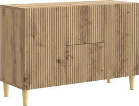 vidaXL Πλαϊνό γραφείο Artisan Δρυς 89 x 34,5 x 60 εκ.