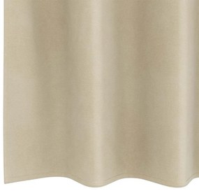vidaXL Κουρτίνες με κουρτίνες 2 pcs Κρεμ 140 x 245 cm Βελούδο