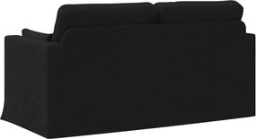 vidaXL Καναπές 140cm Μαύρο Μέταλλο