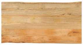 vidaXL Επιφάνεια Τραπεζιού 110x60x3,8 εκ. Live Edge Μασίφ Ξύλο Μάνγκο