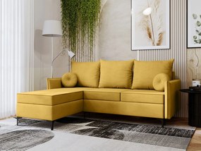 Γωνιακός καναπές Leon L-Kitrino-Αριστερή