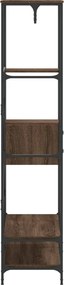 vidaXL Κρεμάστρα Ρούχων με Ράφια Καφέ Δρυς από Επεξεργασμένο Ξύλο