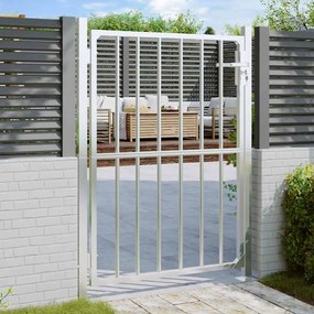 vidaXL Πόρτα Κήπου 100x120 εκ. από Ανοξείδωτο Ατσάλι