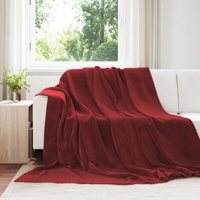 vidaXL Κουβέρτα Βεραμάν Κόκκινο 240 x 270 εκ. Μαλλί