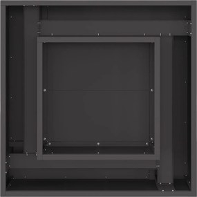 vidaXL Φωτιά Μαύρο 60 x 60 x 30 cm Ατσάλι