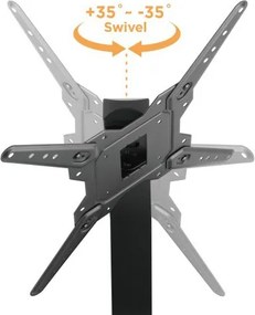 POWERTECH επιτραπέζια βάση τηλεόρασης PT-1281, 23-55", έως 40kg
