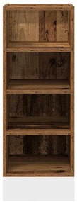 vidaXL Κάτω ντουλάπι Riga Παλιό ξύλο 30x44,5x81,5 cm