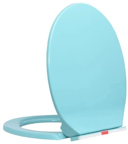 vidaXL Κάλυμμα Λεκάνης με Soft Close &amp; Quick Release Οβάλ Πράσινο