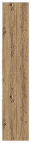 vidaXL Βιβλιοθήκη artisan δρυς 40 x 35 x 180 εκ. Επεξεργασμένο ξύλο