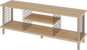 Έπιπλο Τηλεόρασης Sapphire Δρυς LOCUSEL 120x30x42.6